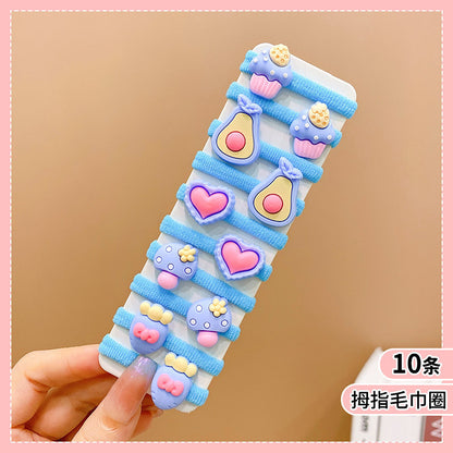 Small Kids Elastic Band High Elasticity Hair Tie Cartoon Hair Tie
