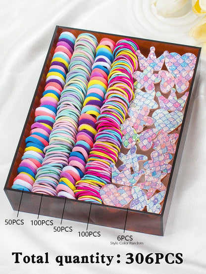 Kids Head Accessory Hair Clip Hairpin Set Hair Tie Girl Side Clip Hair Accessory Hair Tie