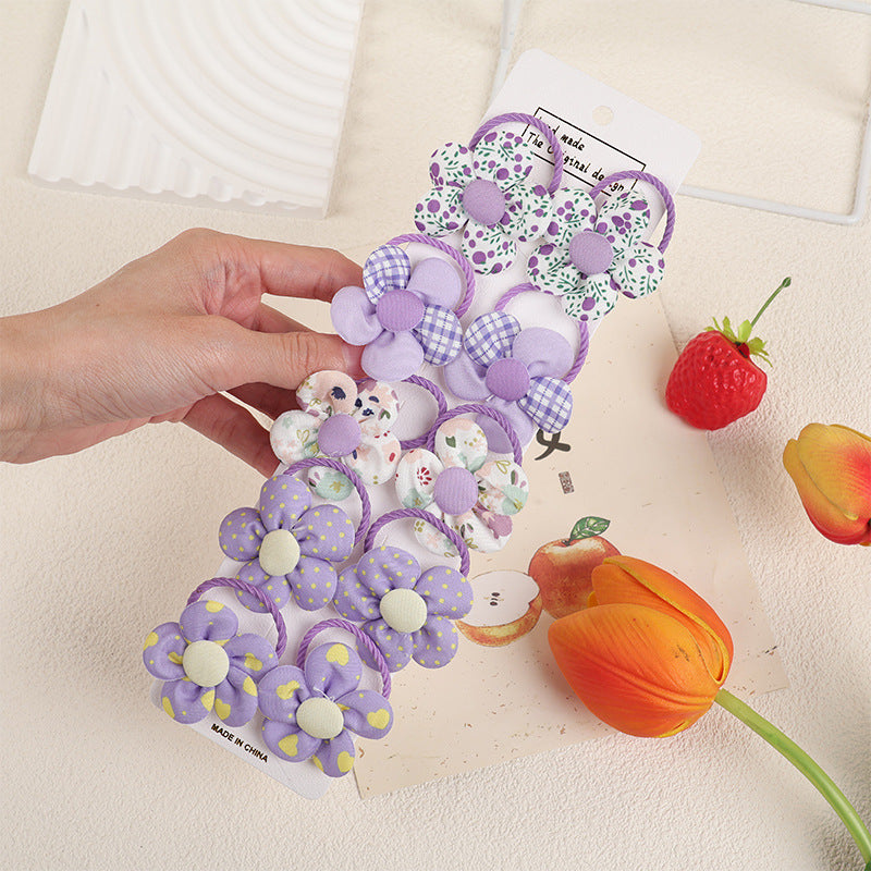 Kids Hair Clip Flower Hair Tie Hair Accessory Elastic Band Girl Headband Hairpin