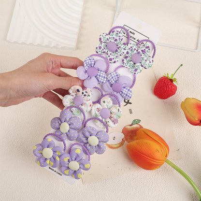 Kids Hair Clip Flower Hair Tie Hair Accessory Elastic Band Girl Headband Hairpin