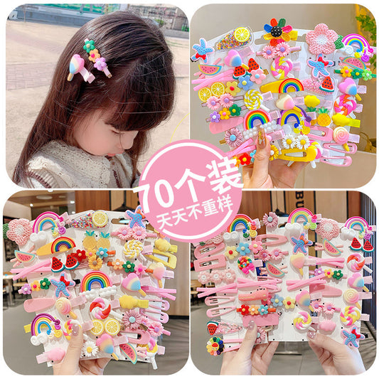 Kids Hair Clip Hairpin Cute Girl Head Accessory BB Flyaway Hair Bangs Clip