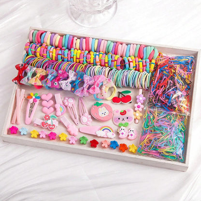 Kids Head Accessory Hair Clip Hairpin Set Hair Tie Girl Side Clip Hair Accessory Hair Tie