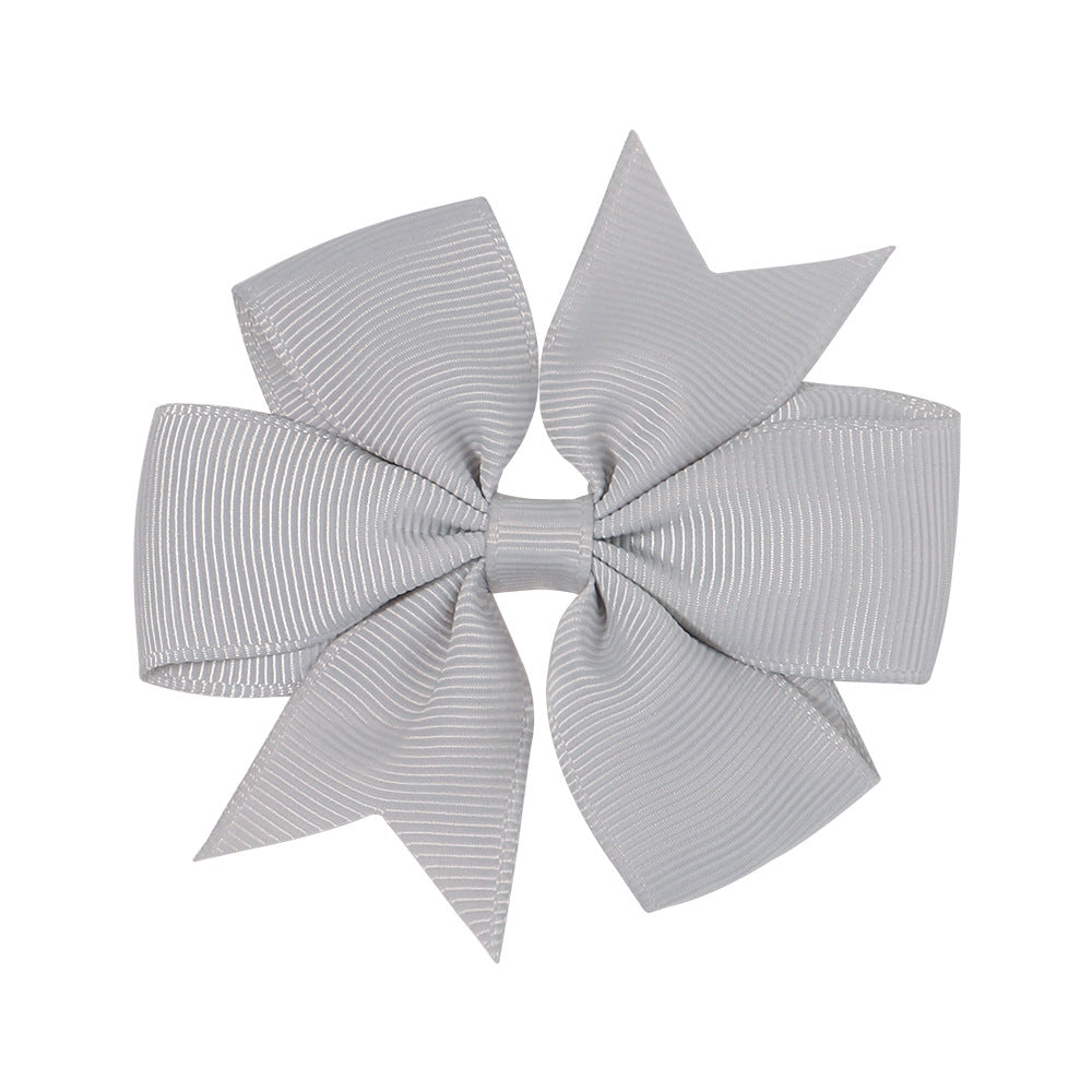 Handmade V Bow Hair Clip Hair Accessory Kids Head Accessory 564