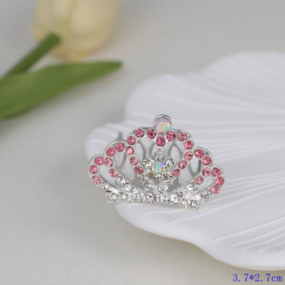 Kids Heart Hair Accessory Crystal Pearl