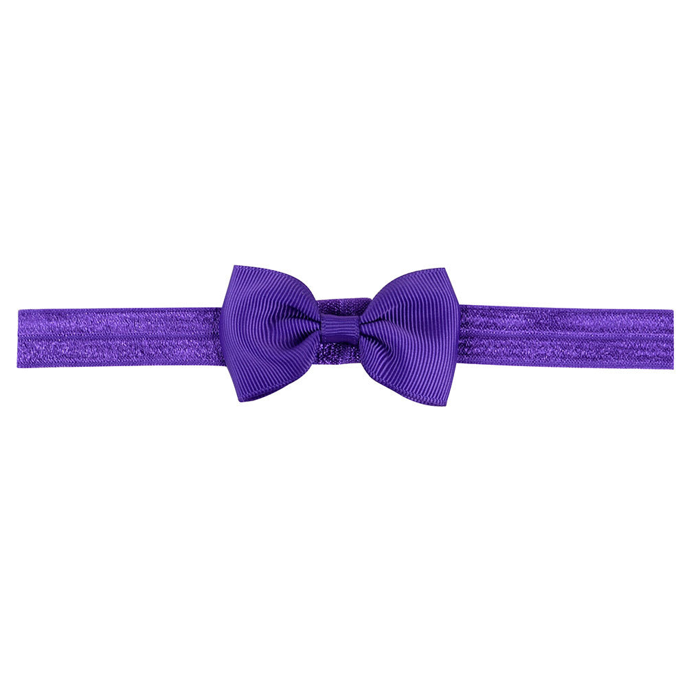 644 Kids Bow Hair Band Small Bow Elastic Headband