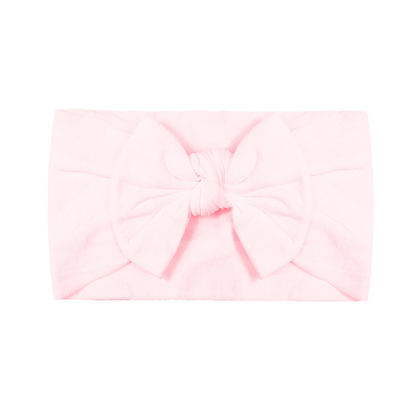 Handmade Kids Hair Band Nylon Baby Bow Invisible Headband