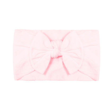 Handmade Kids Hair Band Nylon Baby Bow Invisible Headband