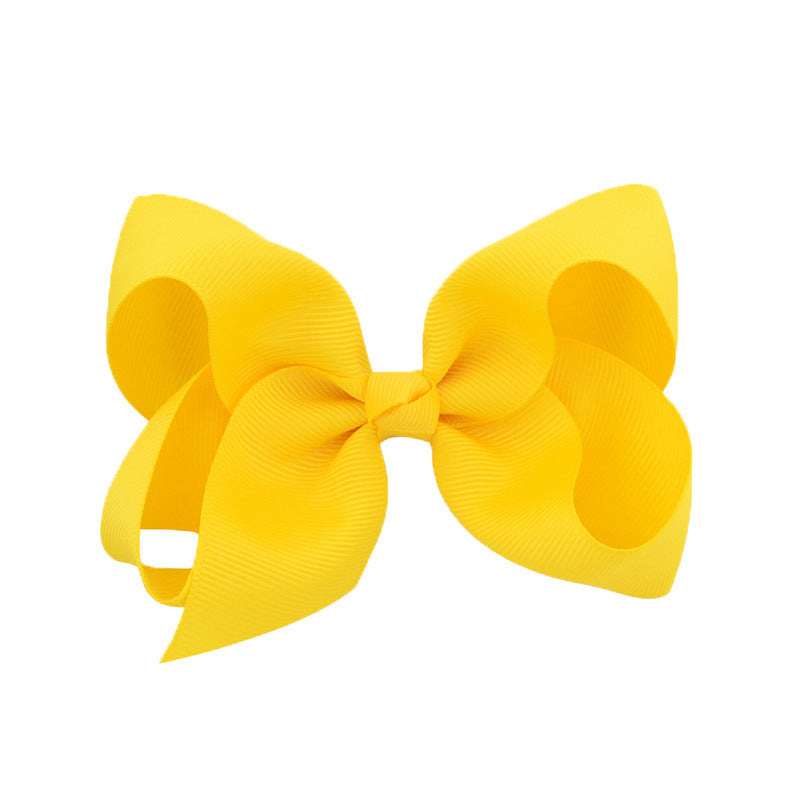 Kids Hair Clip Bow Head Accessory 4 Side Clip