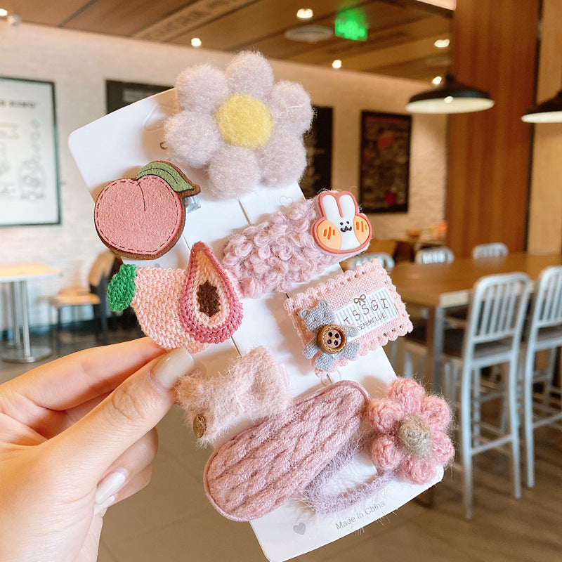 Kids Hair Clip Hairpin Cute Girl Head Accessory BB Flyaway Hair Bangs Clip