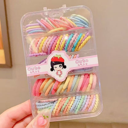 Kids Hair Tie Elastic Band Nylon Colorful Hair Accessory
