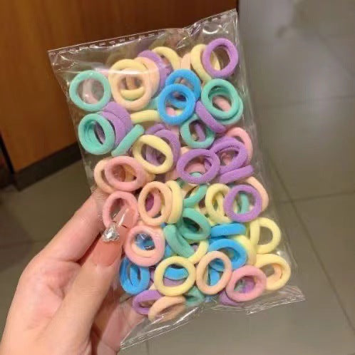 Hair Tie High Elasticity Kids Towel Ring Gentle on Hair Elastic Band Headband Hair Accessory 100