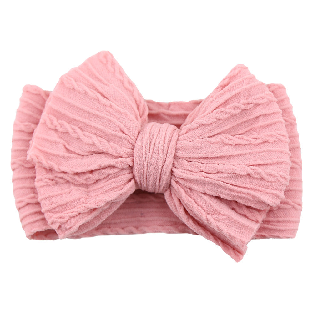 Kids Hair Band Baby Nylon Elastic Headband Bow Hair Accessory