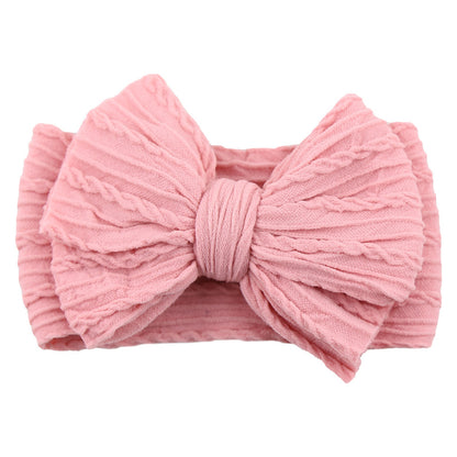 Kids Hair Band Baby Nylon Elastic Headband Bow Hair Accessory