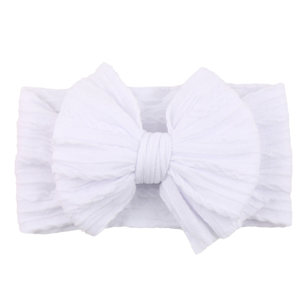 Kids Hair Band Baby Nylon Elastic Headband Bow Hair Accessory