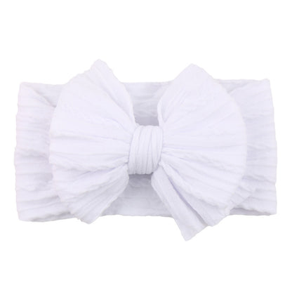 Kids Hair Band Baby Nylon Elastic Headband Bow Hair Accessory
