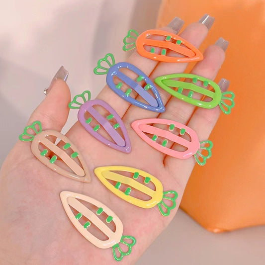 Kids Oil Drop Hair Clip Cute Cartoon BB Clip Girl Hairpin Bangs Hair Accessory