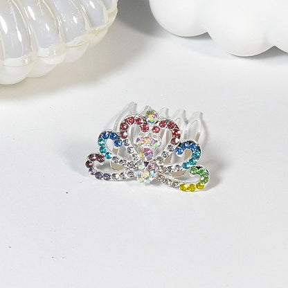 Kids Heart Hair Accessory Crystal Pearl