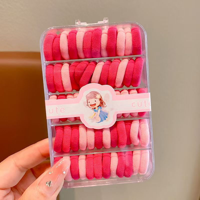 Kids Hair Tie Elastic Band Nylon Colorful Hair Accessory