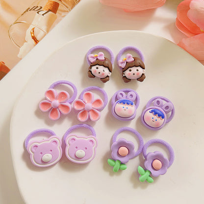 Small Kids Elastic Band High Elasticity Hair Tie Cartoon Hair Tie