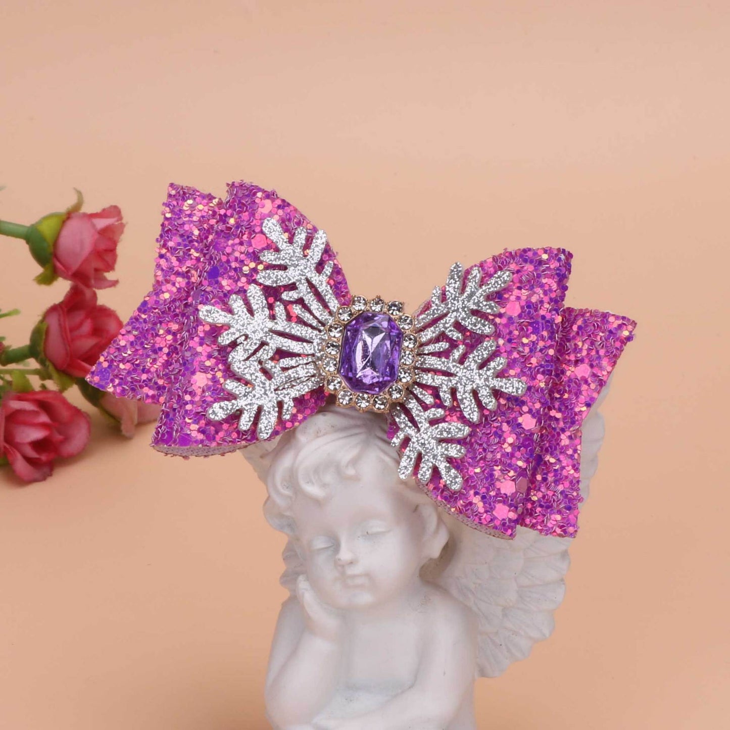 Kids Bow Crystal Hairpin Hair Accessory
