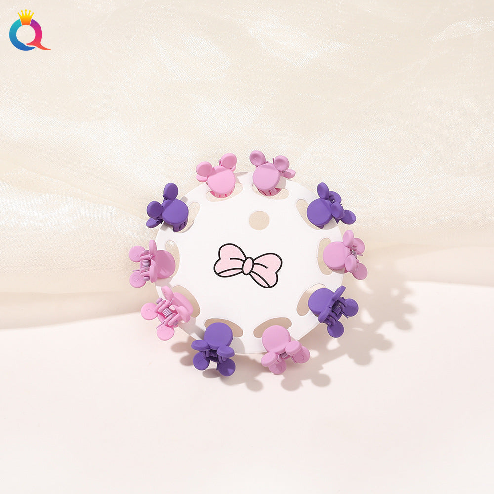 Mini Hair Clip Kids Hair Clip Colorful Braiding Bangs Flyaway Hair Hair Accessory