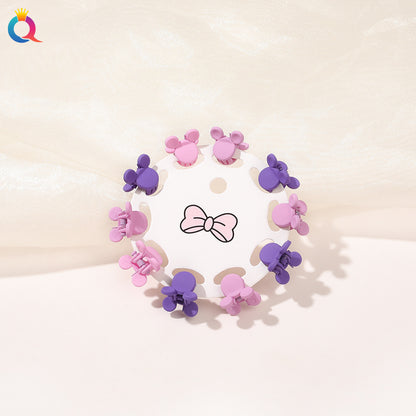 Mini Hair Clip Kids Hair Clip Colorful Braiding Bangs Flyaway Hair Hair Accessory