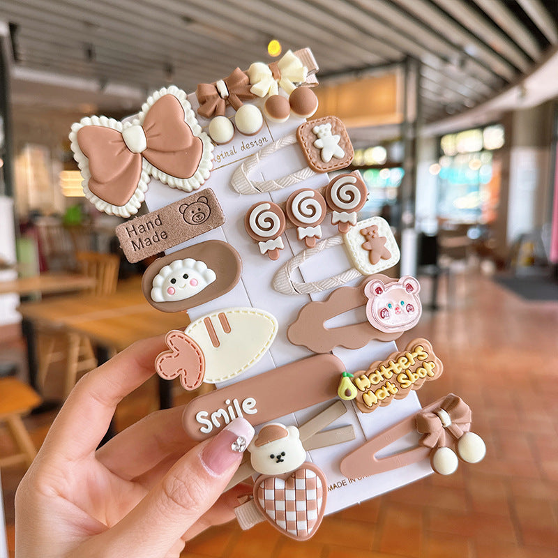 Kids Hair Clip Cute Hairpin Bangs BB Clip Head Accessory Bow Hair Accessory