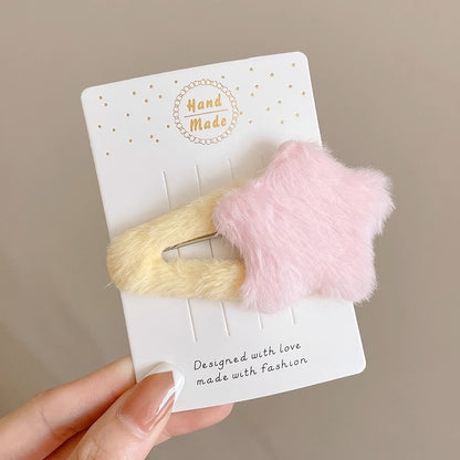 Bangs Clip Kids Flyaway Hair Head Accessory Cute Star