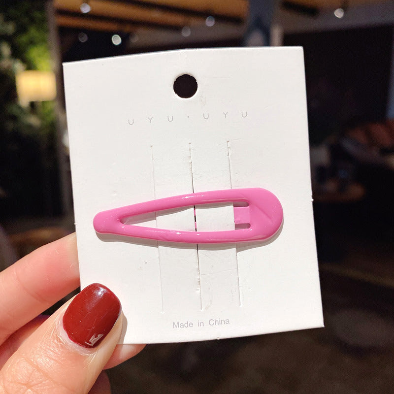 Colorful Transparent Kids Hair Clip Glitter Hairpin Cute Side Clip Girl Hair Accessory