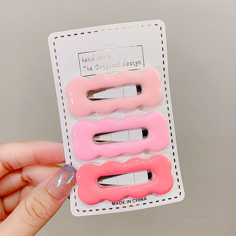 Hair Clip Side Bangs Hair Clip Heart BB Clip Kids Hairpin Head Accessory