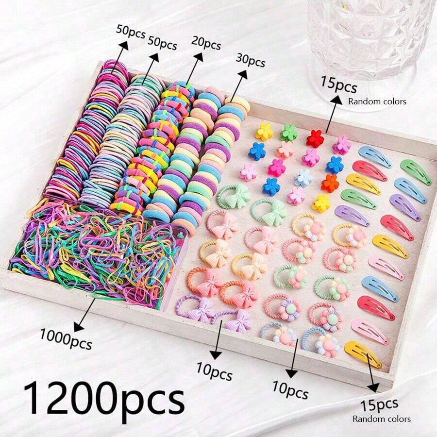 Kids Head Accessory Hair Clip Hairpin Set Hair Tie Girl Side Clip Hair Accessory Hair Tie