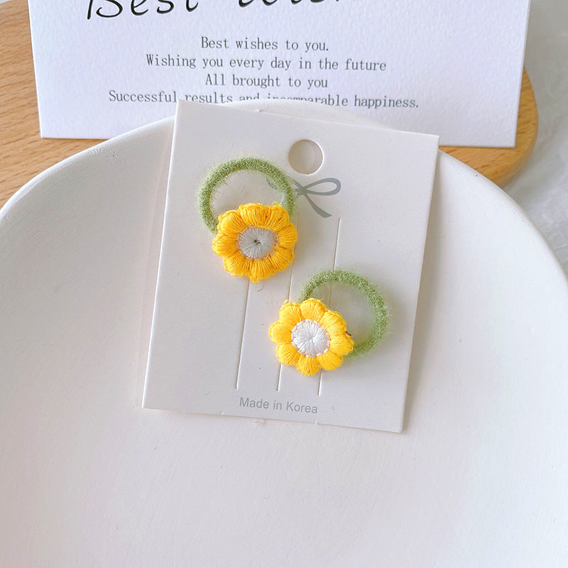 Kids Headband Flower Star Hair Tie High Elasticity Gentle on Hair Elastic Band Hair Tie