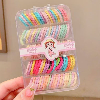 Kids Hair Tie Elastic Band Nylon Colorful Hair Accessory