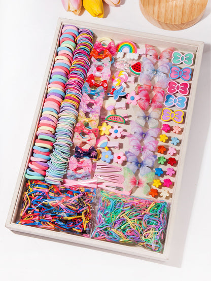 Kids Head Accessory Hair Clip Hairpin Set Hair Tie Girl Side Clip Hair Accessory Hair Tie