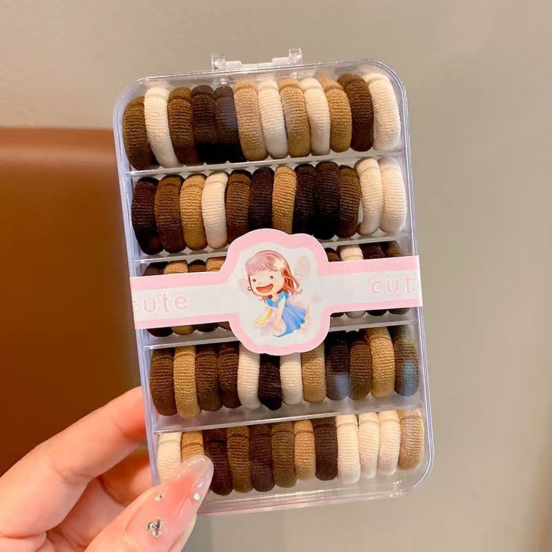 Kids Hair Tie Elastic Band Nylon Colorful Hair Accessory