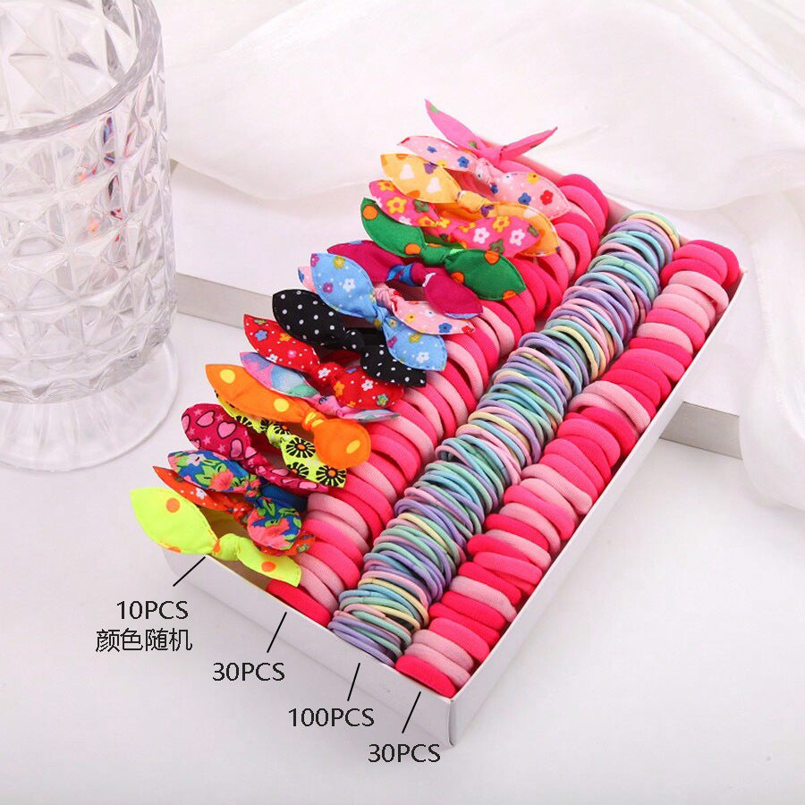 Kids Head Accessory Hair Clip Hairpin Set Hair Tie Girl Side Clip Hair Accessory Hair Tie