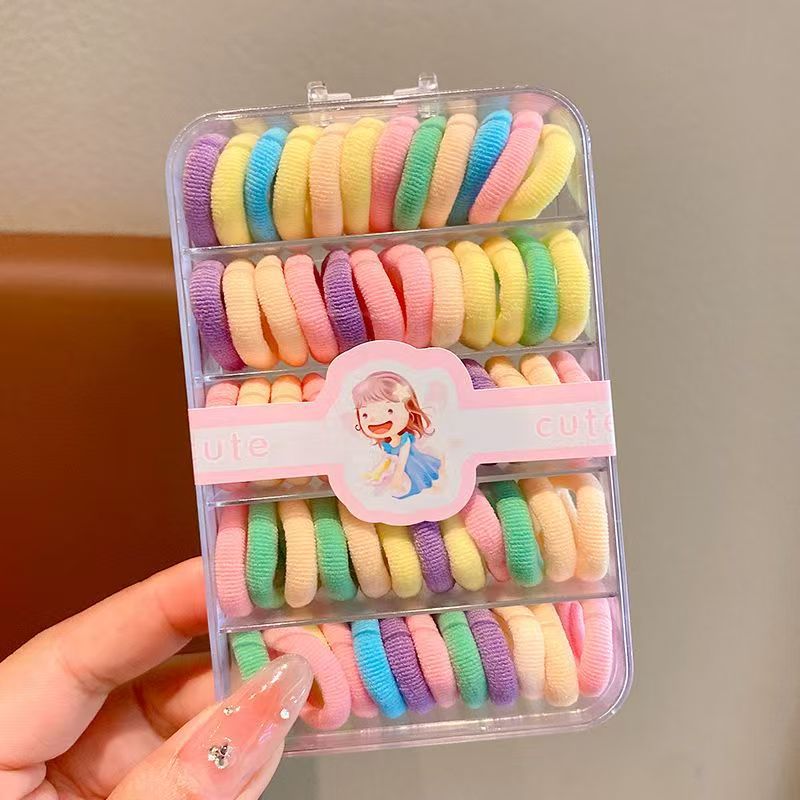Kids Hair Tie Elastic Band Nylon Colorful Hair Accessory