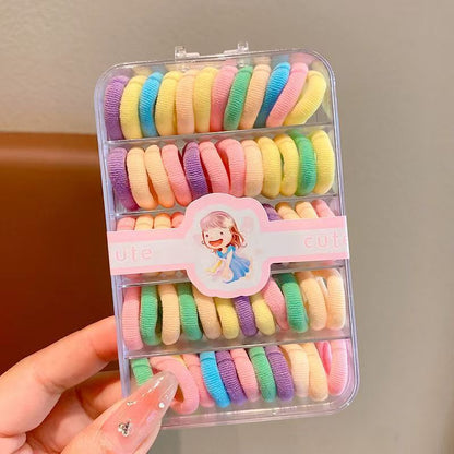 Kids Hair Tie Elastic Band Nylon Colorful Hair Accessory