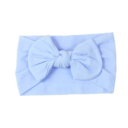 Handmade Kids Hair Band Nylon Baby Bow Invisible Headband