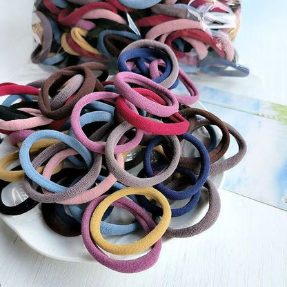 Kids Hair Tie Elastic Band Nylon Colorful Hair Accessory
