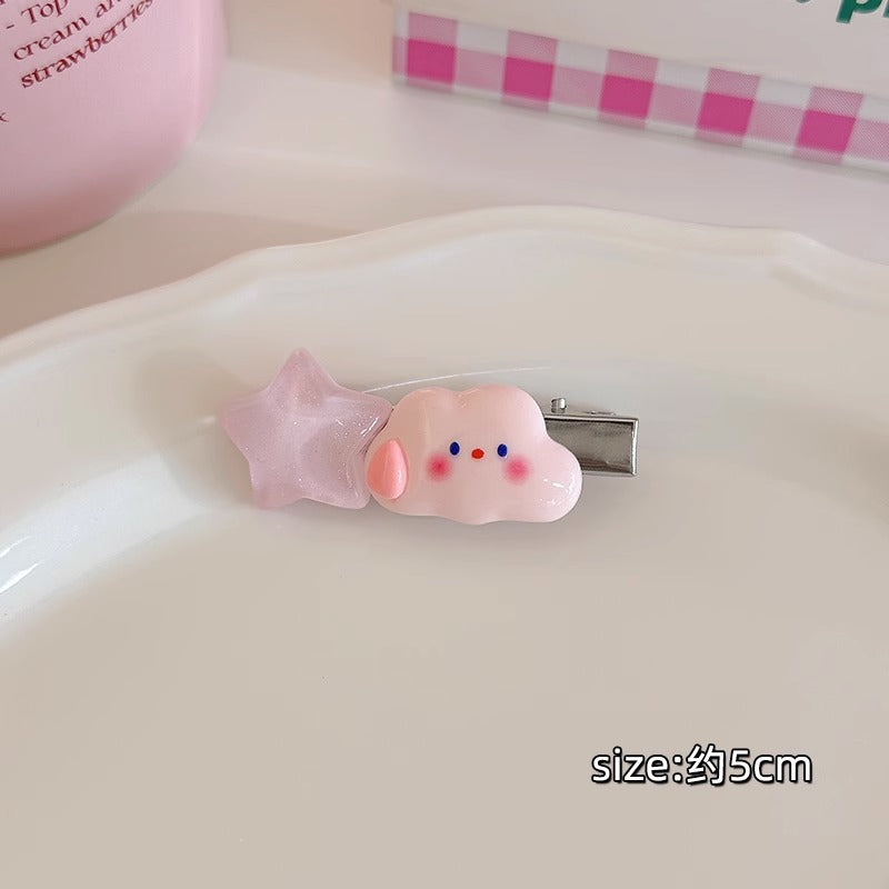 Bangs Clip Kids Flyaway Hair Head Accessory Cute Star