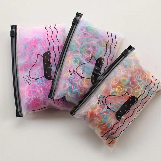 Elastic Band Gentle on Hair Thin Hair Tie Colorful Headband Girl Hair Accessory