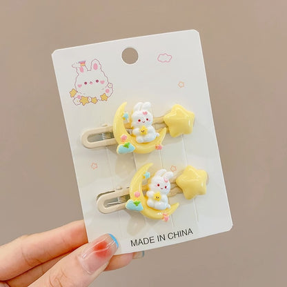 Bangs Clip Kids Flyaway Hair Head Accessory Cute Star