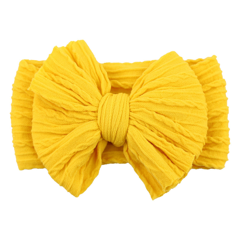 Kids Hair Band Baby Nylon Elastic Headband Bow Hair Accessory