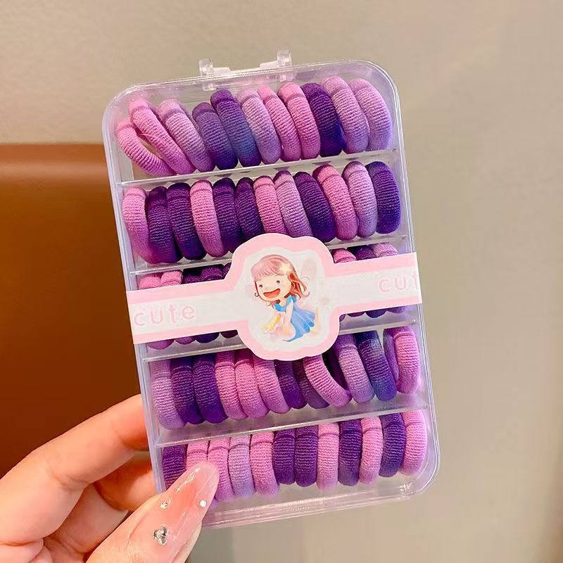 Kids Hair Tie Elastic Band Nylon Colorful Hair Accessory