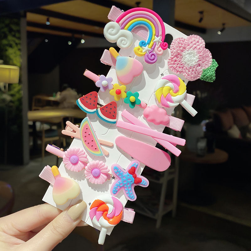 Kids Hair Clip Cute Hairpin Bangs BB Clip Head Accessory Bow Hair Accessory